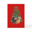 Dachshund Christmas Card Tree card