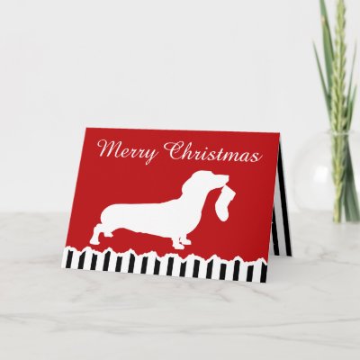 Dachshund Christmas Cards