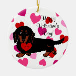 Dachshund Christmas Cartoon Ornaments