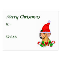 Dachshund Christmas Gifts business cards by DogsByDezign Dachshund Christmas Gifts business cards