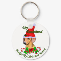 Dachshund Christmas Gifts keychains