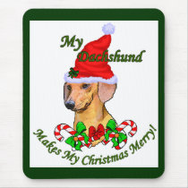 Dachshund Christmas Gifts mousepads