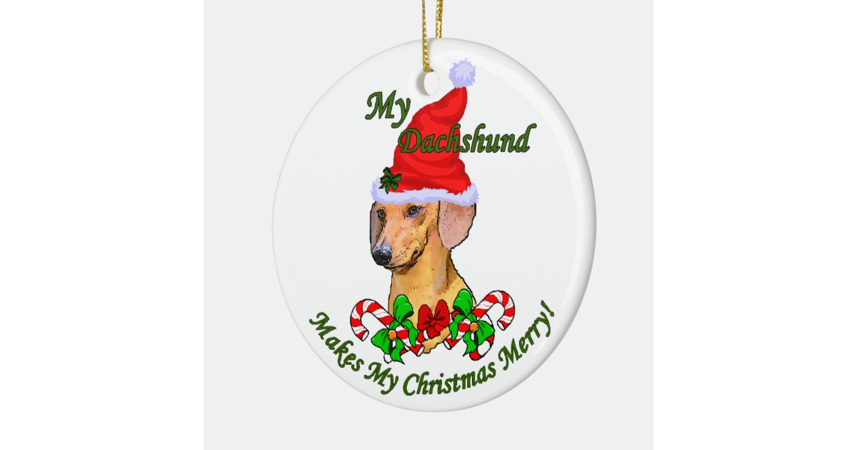dachshund christmas gifts ornament zazzle dachshund christmas gifts ornament zazzle
