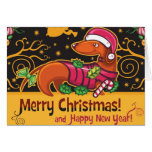 Dachshund Christmas Greeting Cards