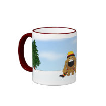 Dachshund Christmas mugs