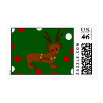 Dachshund Christmas Postage