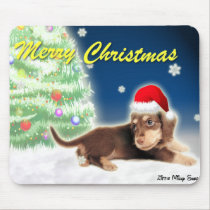 Dachshund Christmas Tree Mousepad