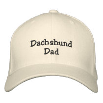 Dachshund Dad embroidered hats by kokobaby Dachshund Dad embroidered hats