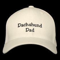 Dachshund Dad embroidered hats by kokobaby Dachshund Dad embroidered hats