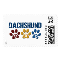 DACHSHUND Dad Paw Print 1 Stamps