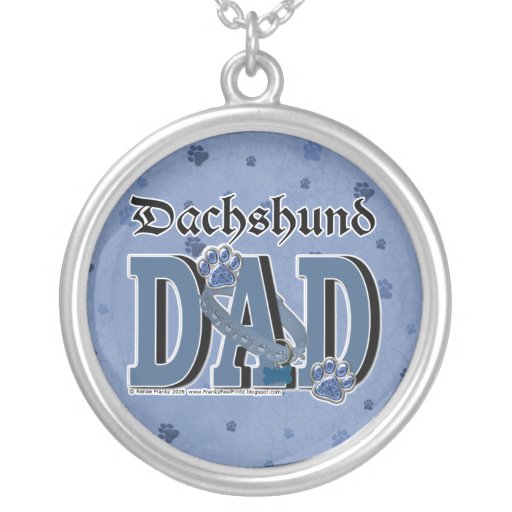 Dachshund DAD Personalized Necklace