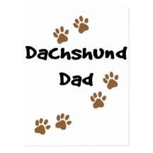 Dachshund Dad Post Cards