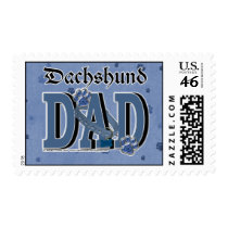 Dachshund DAD Postage Stamps