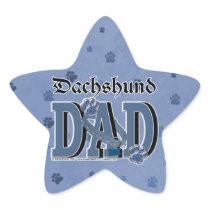 Dachshund DAD Star Stickers