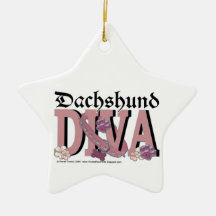 Dachshund DIVA Ornament
