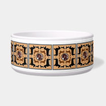 Dachshund Dog Bowl Featuring the 3 types of Doxies