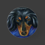 Dachshund Dog Breed Art - Hallie Button