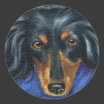 Dachshund Dog Breed Art - Hallie Sticker