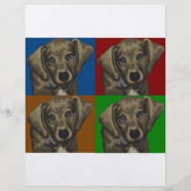 Dachshund Dog Dark Collage Personalized Flyer