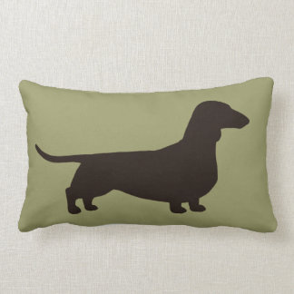 dachshund lumbar pillow