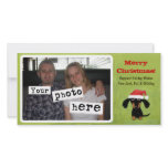 Dachshund Doggie Christmas Personalized Photo Card