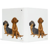 Dachshund Dogs Binder by twopurringcats Dachshund Dogs Binder