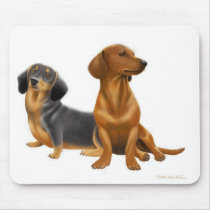 Dachshund Dogs Mousepad by twopurringcats Dachshund Dogs Mousepad