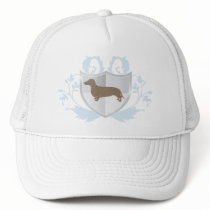 Dachshund Doxie Classic Crest Design hats
