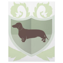 Dachshund Doxie Classic Crest Design Custom Letterhead