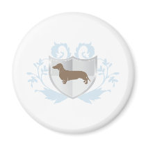 Dachshund Doxie Classic Crest Design magnets