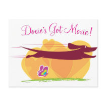 Dachshund - Doxie original artful designs postcards