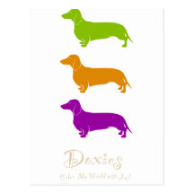Dachshund - Doxie original artful designs Postcards