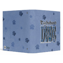 Dachshund DUDE Binders