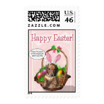 Dachshund Easter Stamps