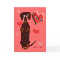 Dachshund Father's Day Card
