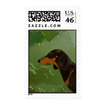 Dachshund front postage