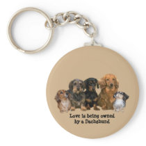 Dachshund Gang Keychain