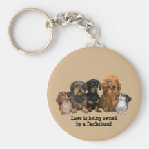 Dachshund Gang Keychain