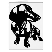 Dachshund Greeting Card