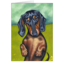 Dachshund Greeting Card