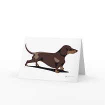 Dachshund Greetings Card by antoon Dachshund Greetings Card
