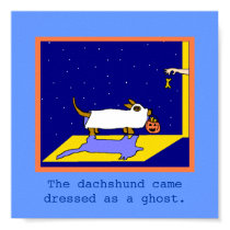 DACHSHUND HALLOWEEN POSTER posters by boomarketing DACHSHUND HALLOWEEN POSTER posters