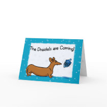 Dachshund Hanukkah Card by terrypond Dachshund Hanukkah Card