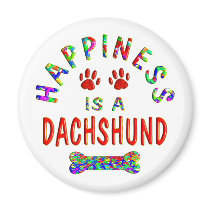 Dachshund Happiness magnets