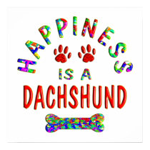 Dachshund Happiness posters by TLArnold4 Dachshund Happiness posters