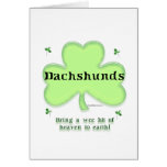 Dachshund Heaven on Earth Greeting Card