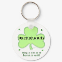 Dachshund Heaven on Earth Keychain