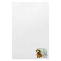 Dachshund Heritage of Love Custom Stationery