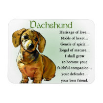 Dachshund Heritage of Love Vinyl Magnet
