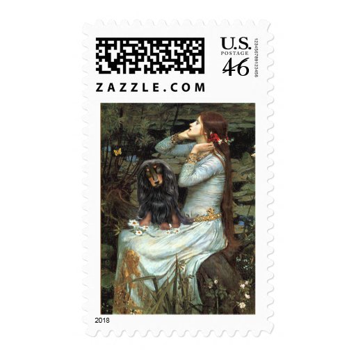 Dachshund (LH-BT) - Ophelia 2 Postage Stamp